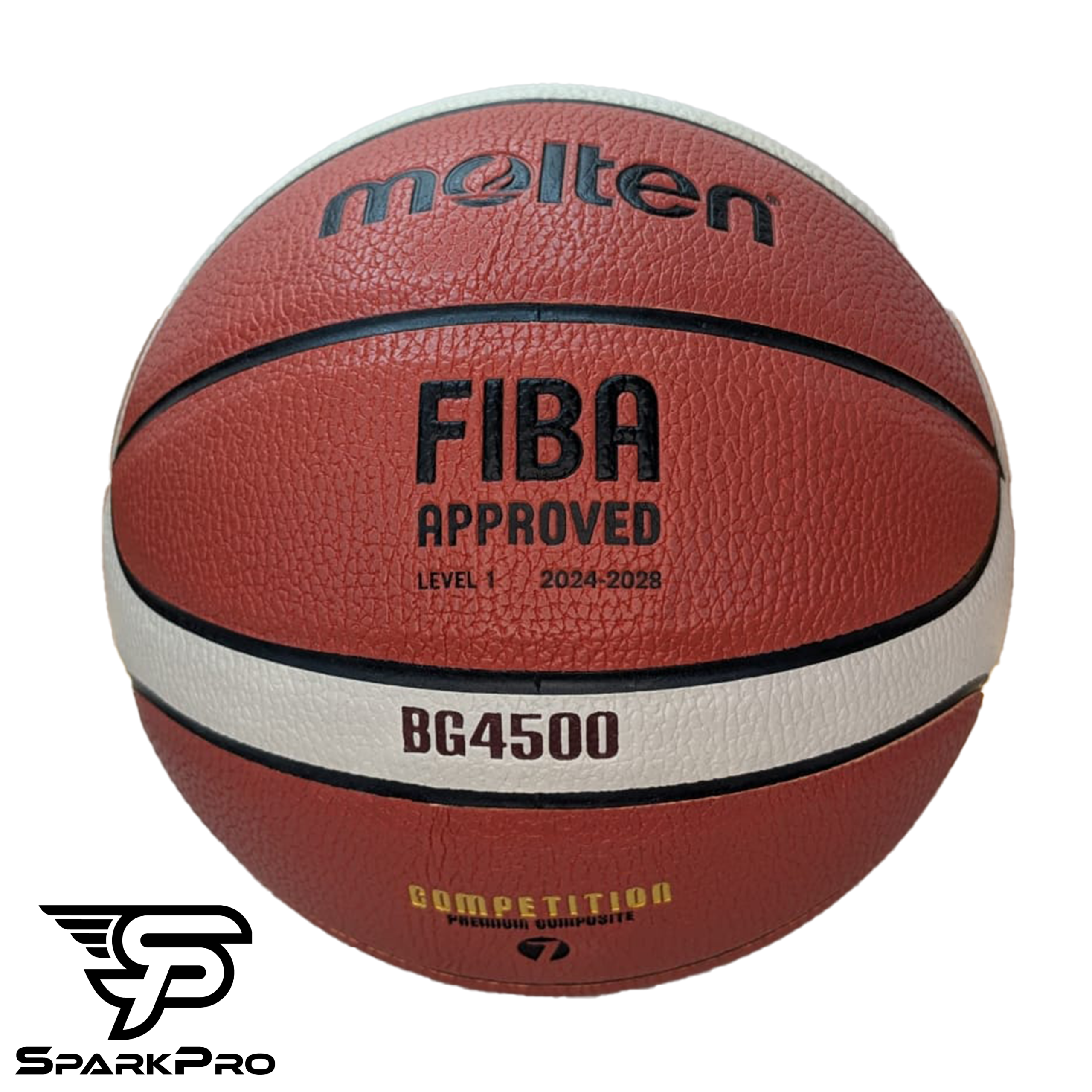 Balón Molten BG4500 Balón de baloncesto Molten BG4500 de cuero sintético PU, tamaño oficial para entrenamientos y partidos en interiores