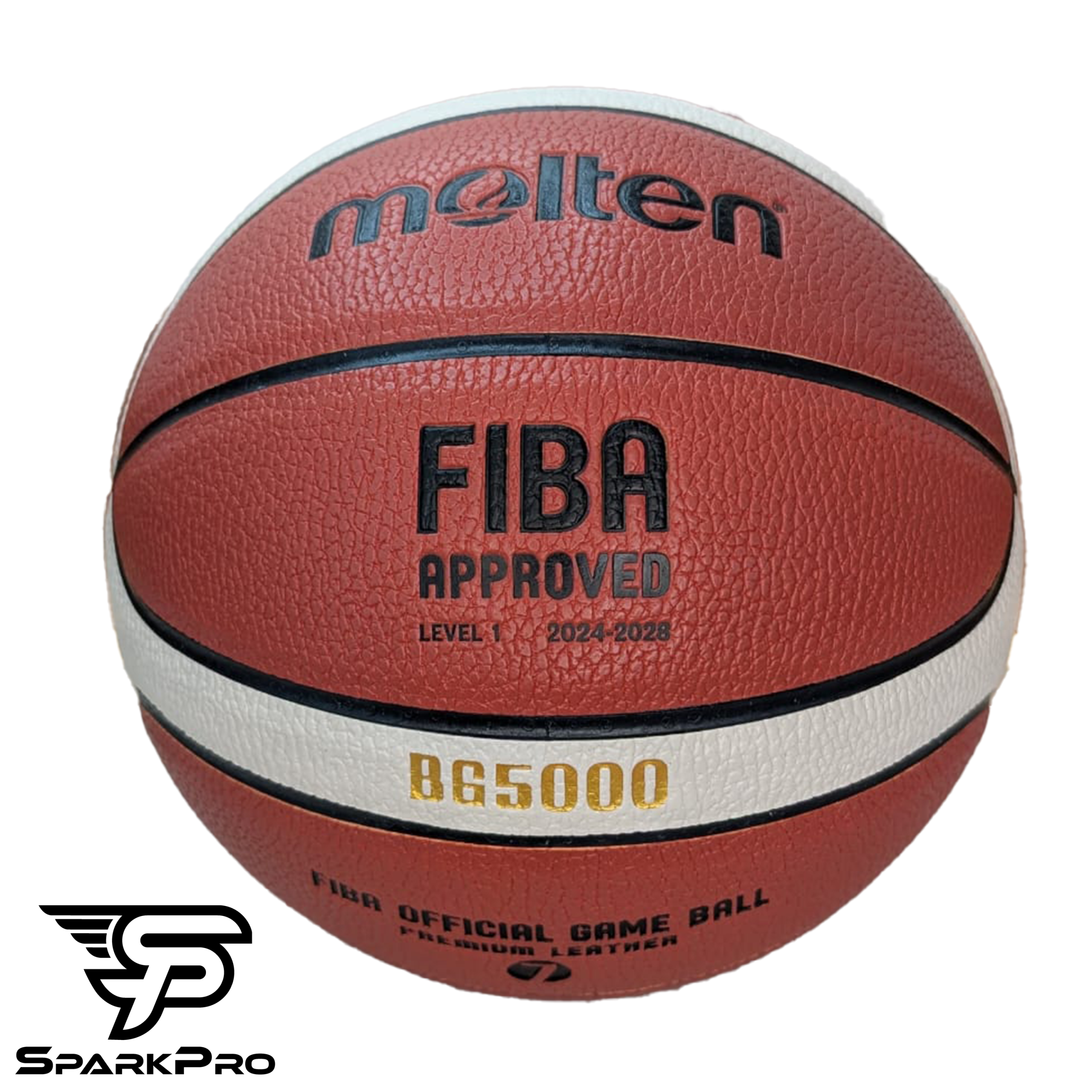 Balón Molten BG5000 Balón de baloncesto Molten BG5000 de cuero genuino, tamaño oficial para competencias
