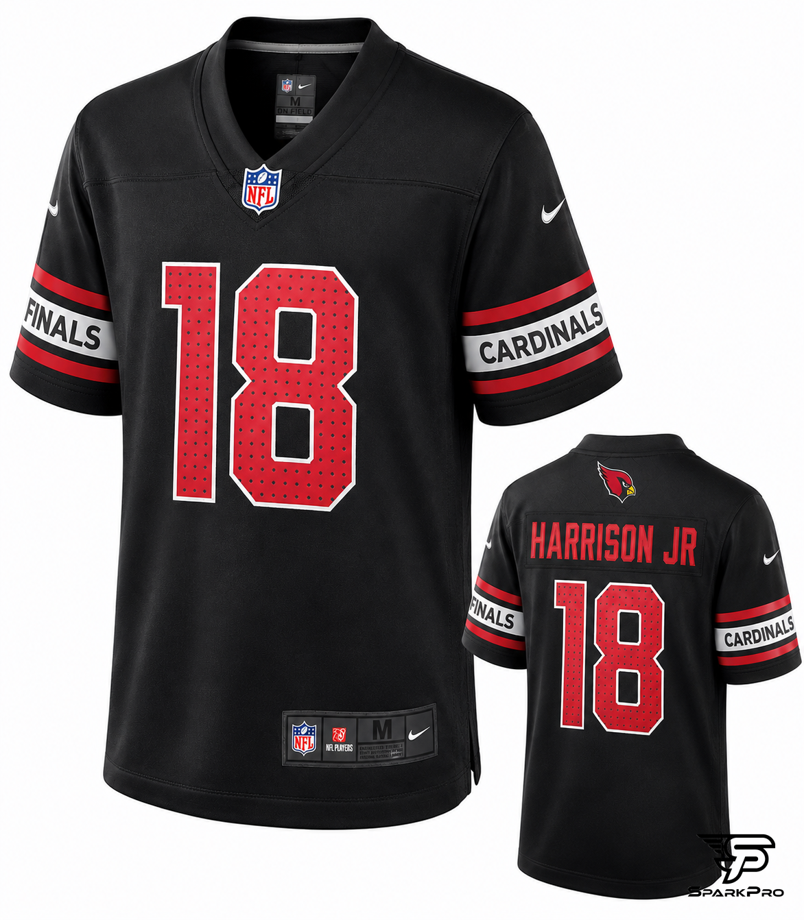 Camiseta Arizona Cardinals Harrison Jr #18 Nike Negro - Imagen Principal