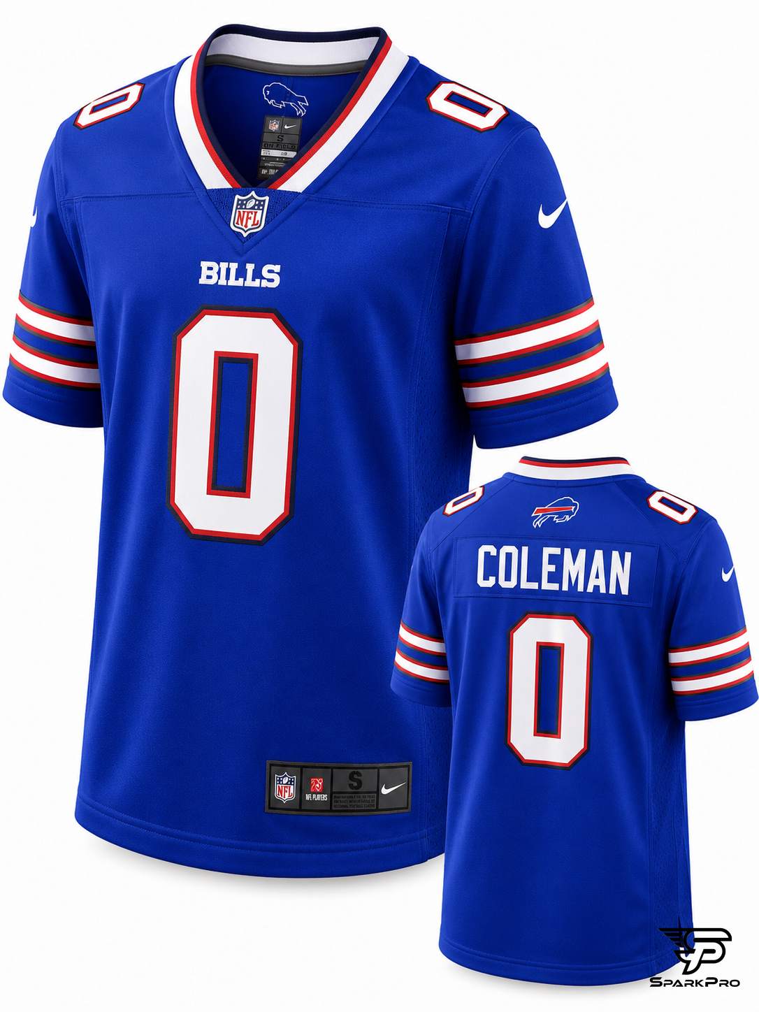 Camiseta Buffalo Bills Coleman #0 Nike Azul - Imagen Principal