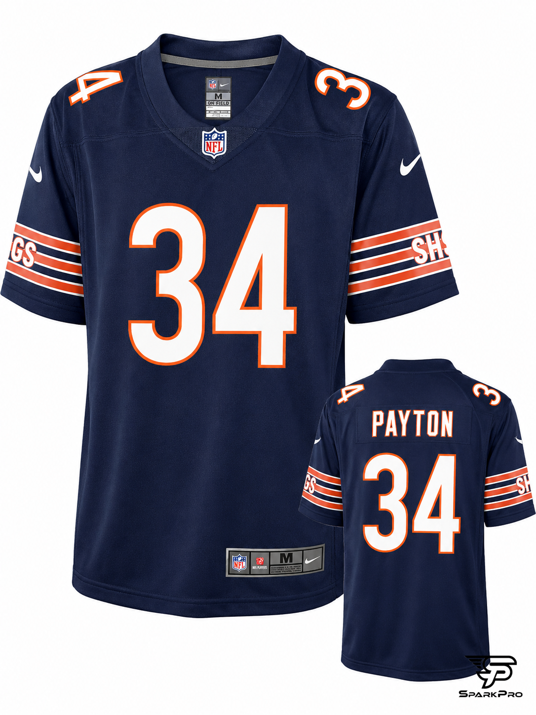 Camiseta Chicago Bears Payton #34 Nike Azul - Imagen Principal