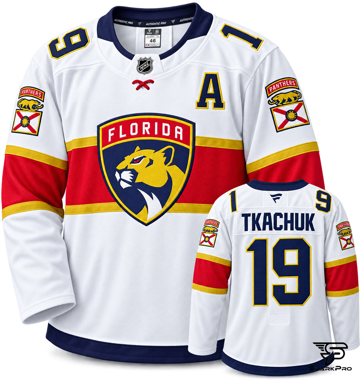 Camiseta Florida Panthers Tkachuk #19 Fanatics Blanco - Imagen Principal Camiseta Florida Panthers Tkachuk #19 Fanatics Blanco Fanatics Hockey Blanco - SparkPro