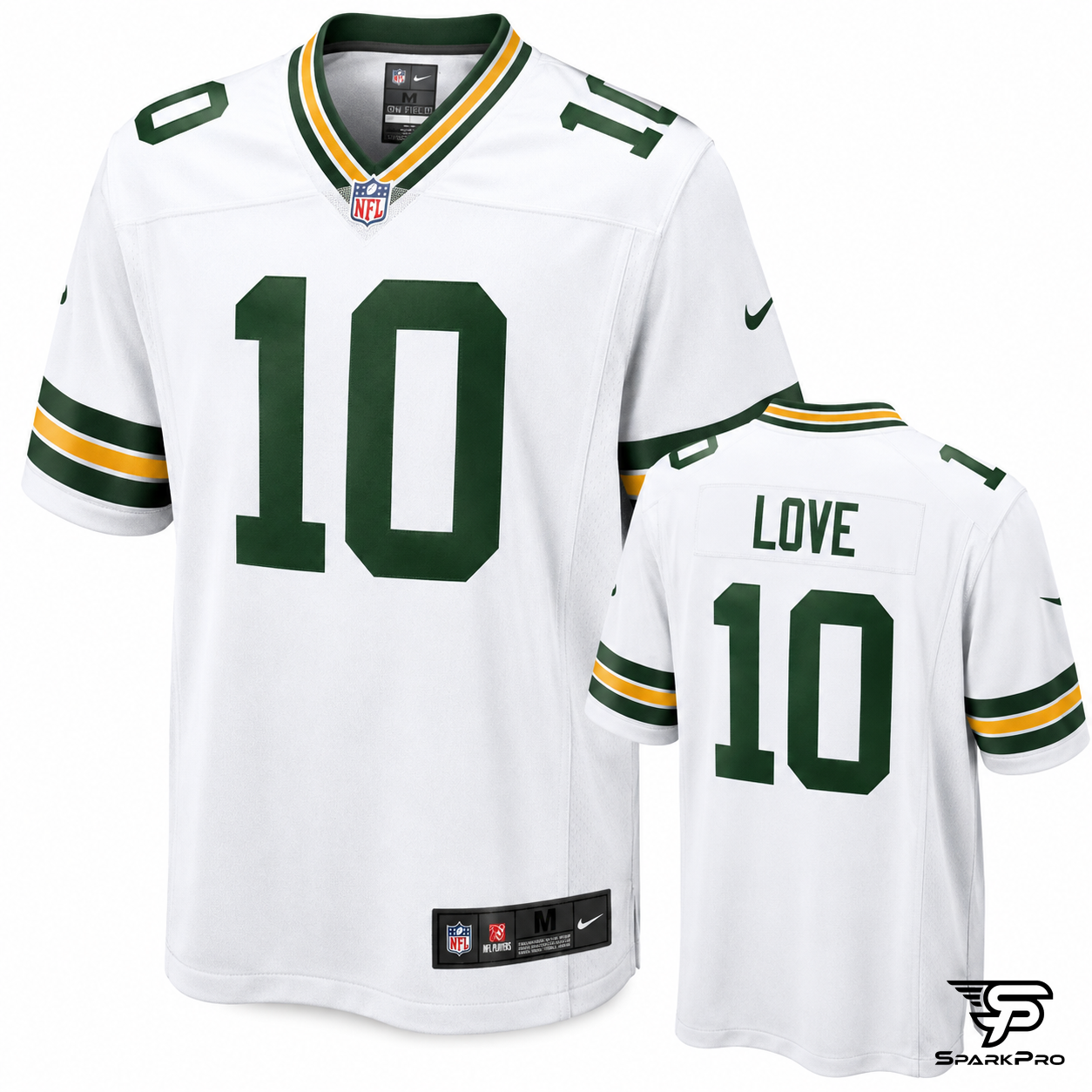 Camiseta Green Bay Packers Jordan Love #10 Nike Blanco - Imagen Principal
