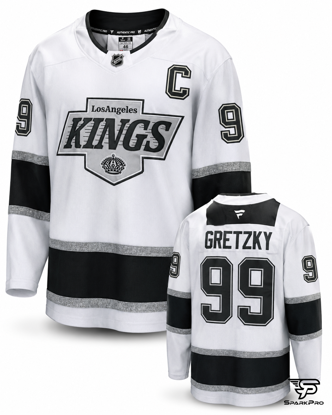 Camiseta Los Angeles Kings Gretzky #99 Fanatics Blanco - Imagen Principal Camiseta Los Angeles Kings Gretzky #99 Fanatics Blanco Fanatics Hockey Blanco - SparkPro