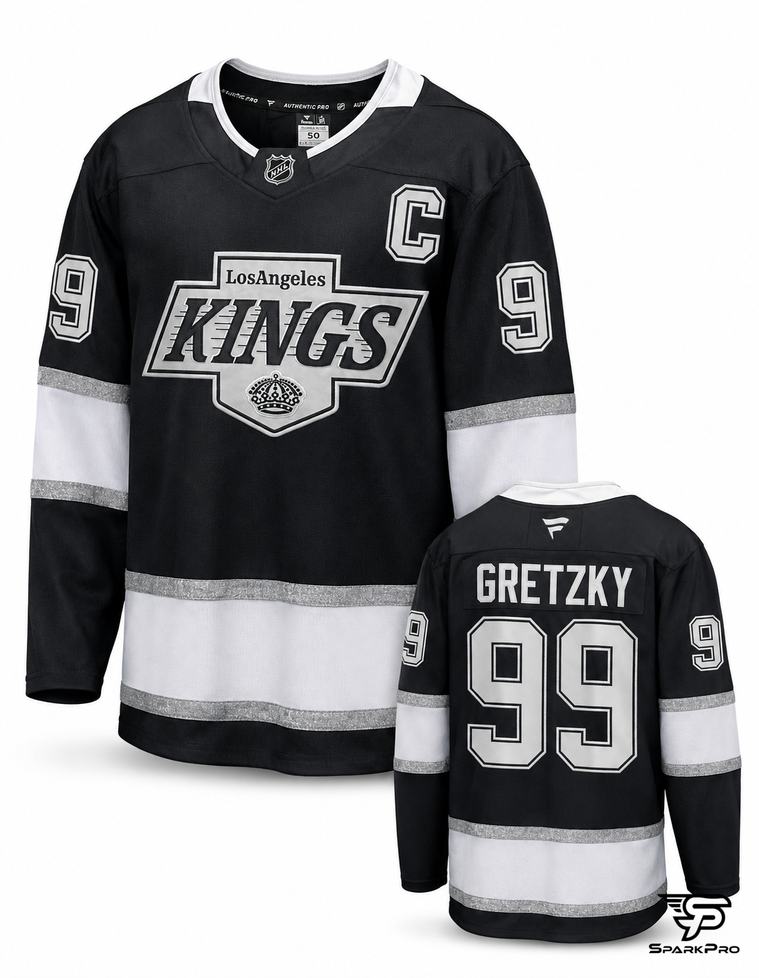 Camiseta Los Angeles Kings Gretzky #99 Fanatics Negro - Imagen Principal Camiseta Los Angeles Kings Gretzky #99 Fanatics Negro Fanatics Hockey Negro - SparkPro