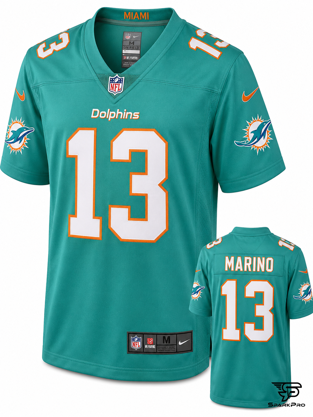 Camiseta Miami Dolphins Marino #13 Nike Verde - Imagen Principal