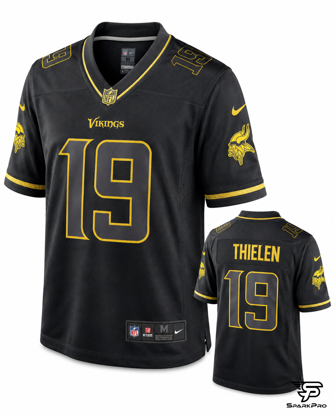 Camiseta Minnesota Vikings Thielen #19 Nike Negro - Imagen Principal