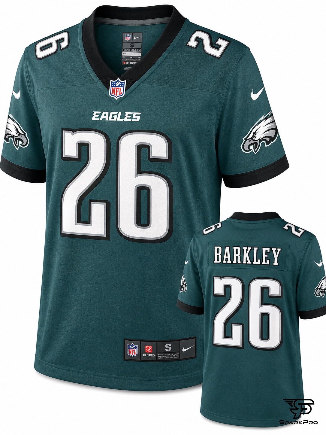 Camiseta Philadelphia Eagles Barkley #26 Nike Verde - Imagen Principal