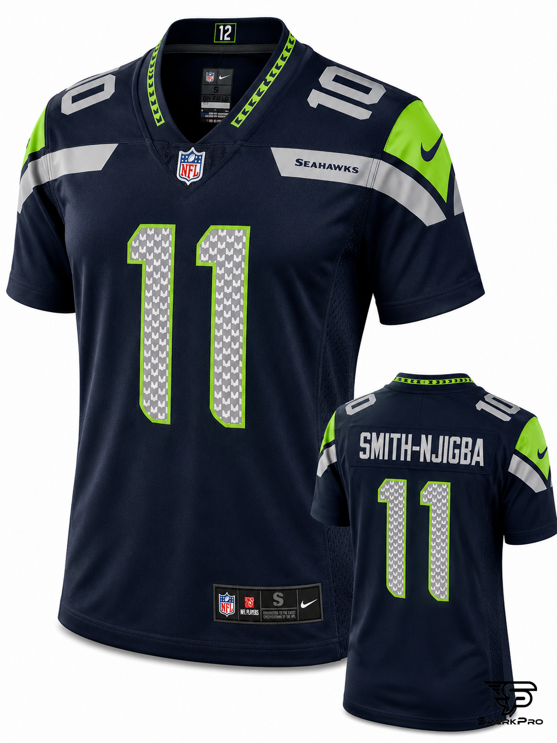 Camiseta Seattle Seahawks Smith-njigba #11 Nike Azul - Imagen Principal