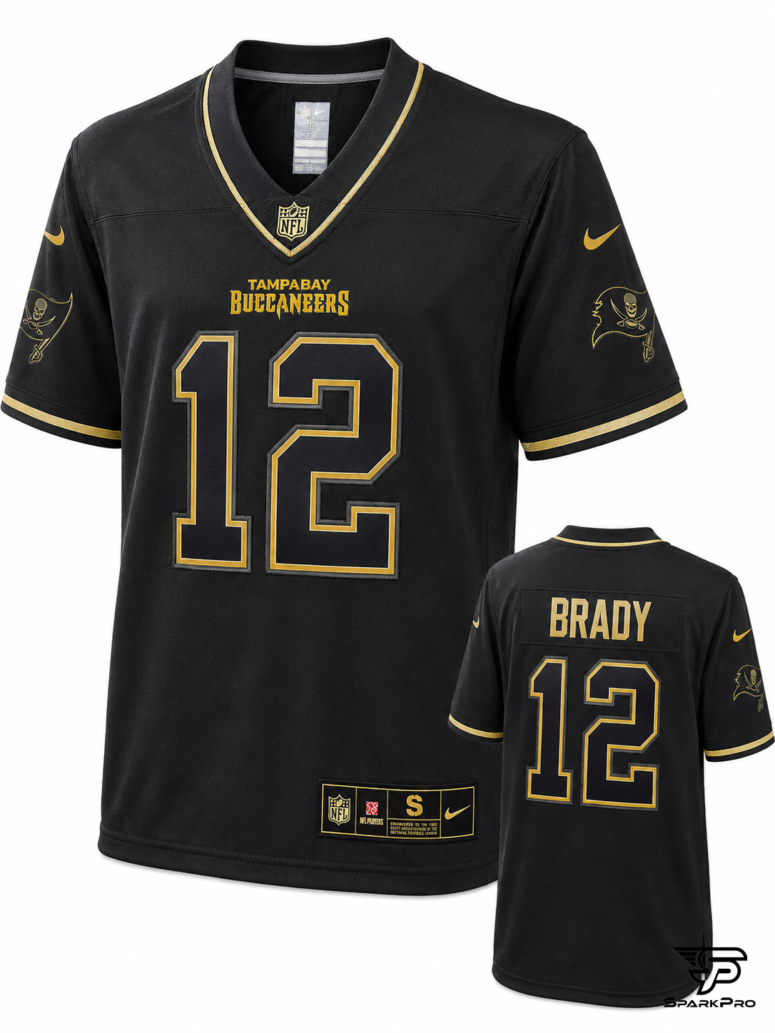 Camiseta Tampa Bay Buccaneers Brady #12 Nike Negro - Imagen Principal