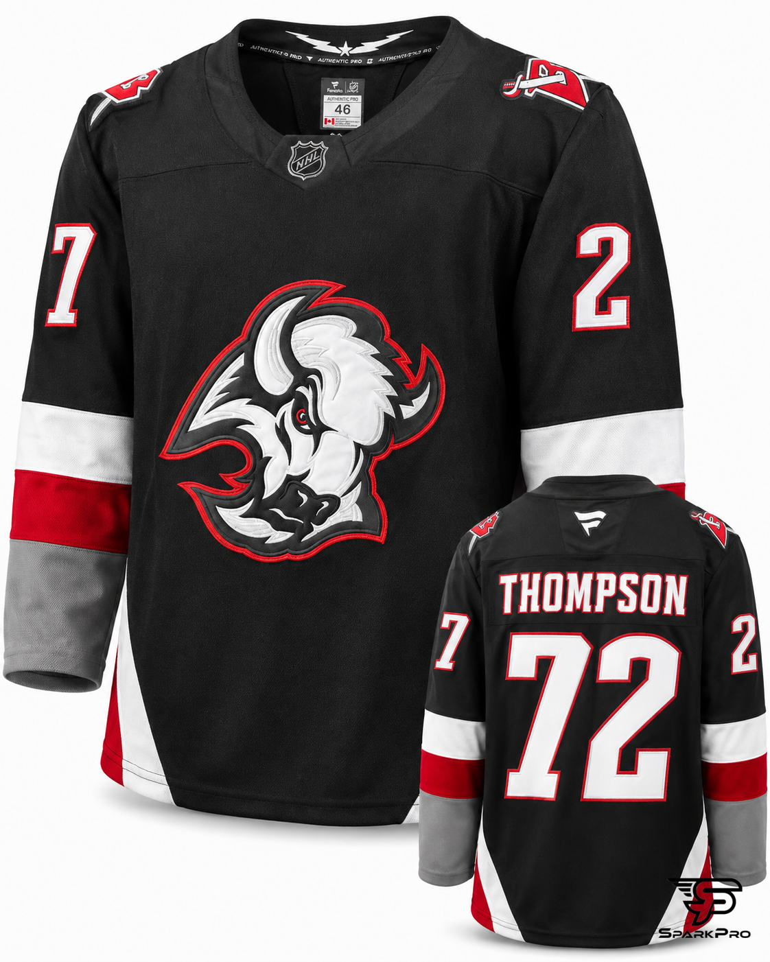 Camiseta Thompson #72 Fanatics Negro - Imagen Principal Camiseta Thompson #72 Fanatics Negro Fanatics Hockey Negro - SparkPro