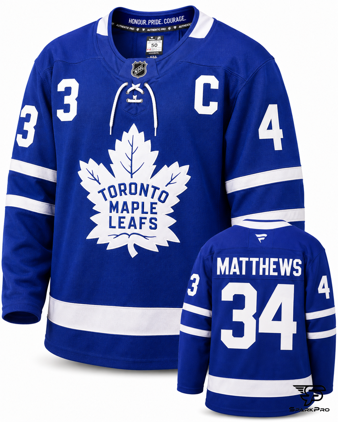 Camiseta Toronto Maple Leafs Matthews #34 Fanatics Azul - Imagen Principal Camiseta Toronto Maple Leafs Matthews #34 Fanatics Azul Fanatics AUTHENTIC_PRO Hockey Sobre Hielo Azul - SparkPro