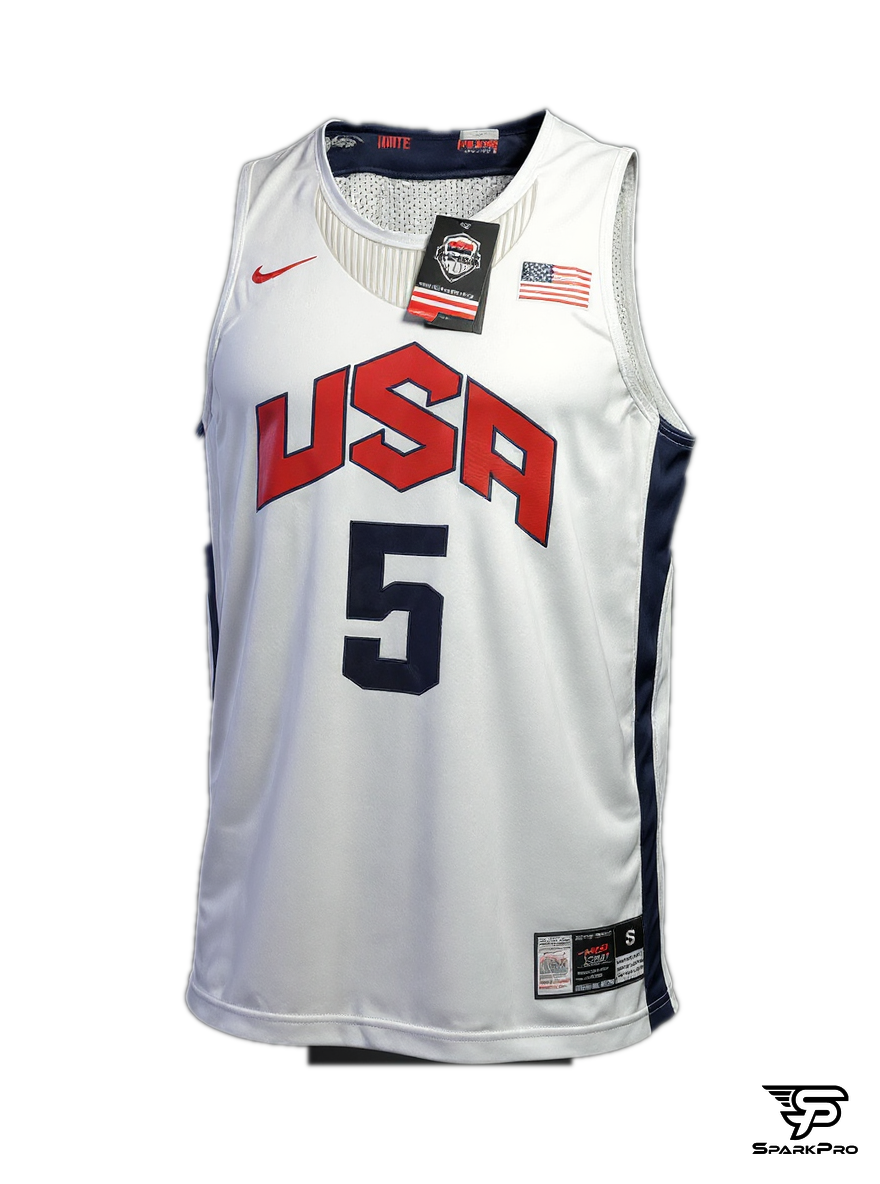 Camiseta Usa Durant #5 Nike Blanco - Vista 3D