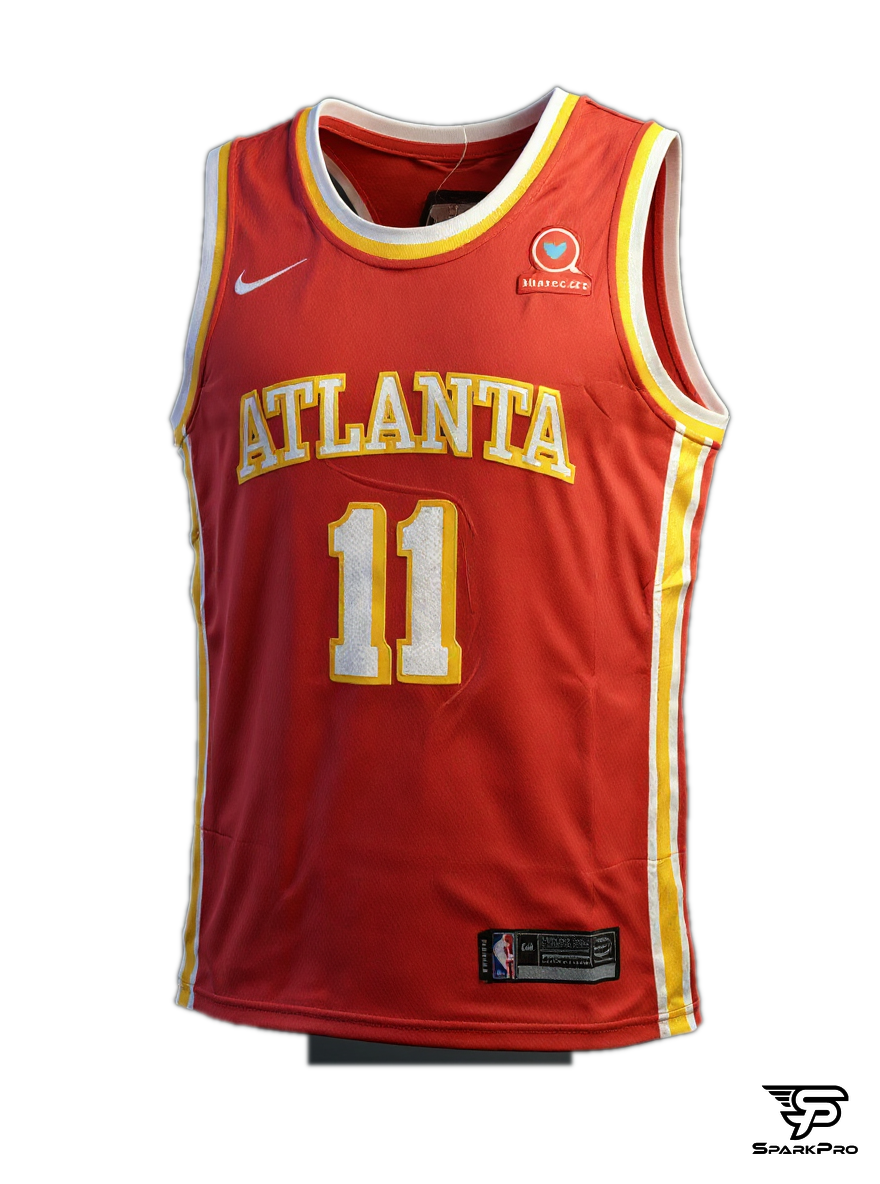 Camiseta Atlanta Hawks Young #11 Nike Rojo - Vista 3D