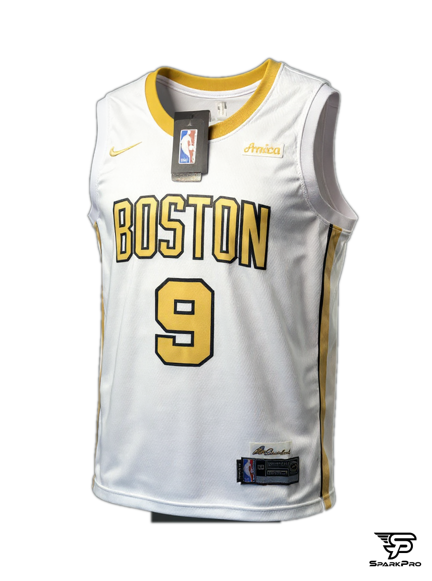 Camiseta Boston White #9 Nike Blanco - Vista 3D