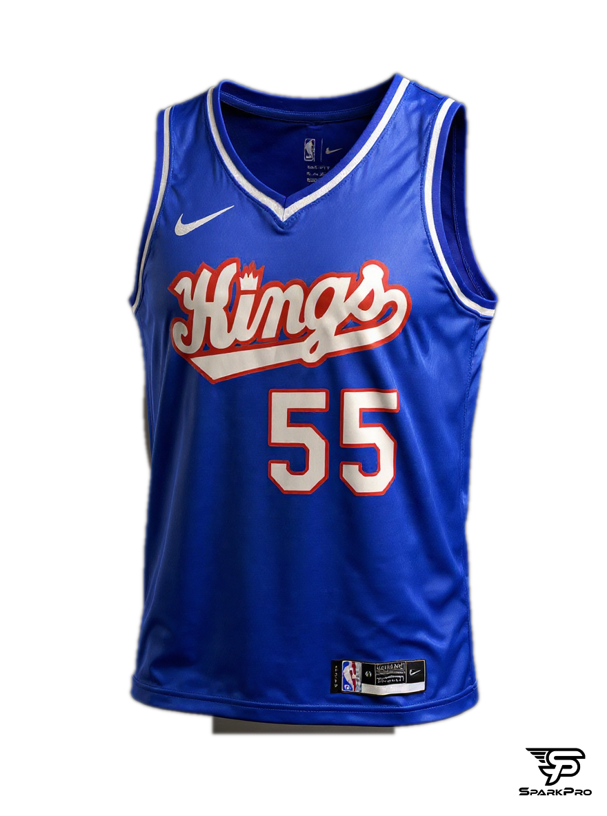 Camiseta Kings Williams #55 Nike Azul - Vista 3D