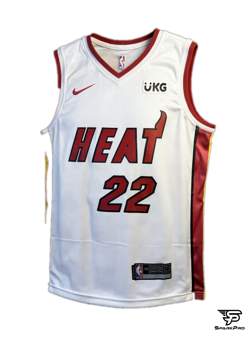 Camiseta Miami Heat Butler #22 Nike Blanco - Vista 3D