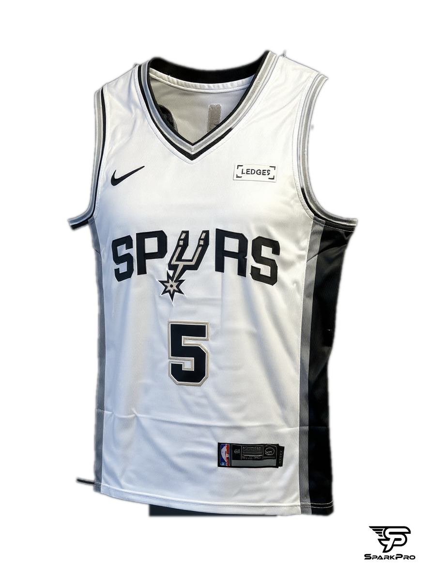 Camiseta San Antonio Spurs Castle #5 Nike Blanco - Vista 3D
