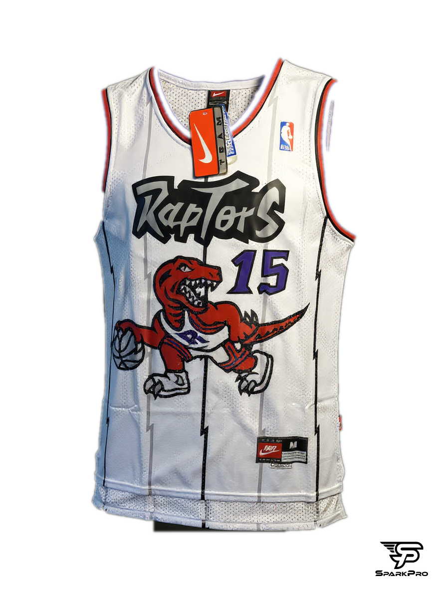 Camiseta Toronto Raptors Carter #15 Nike Blanco - Vista 3D