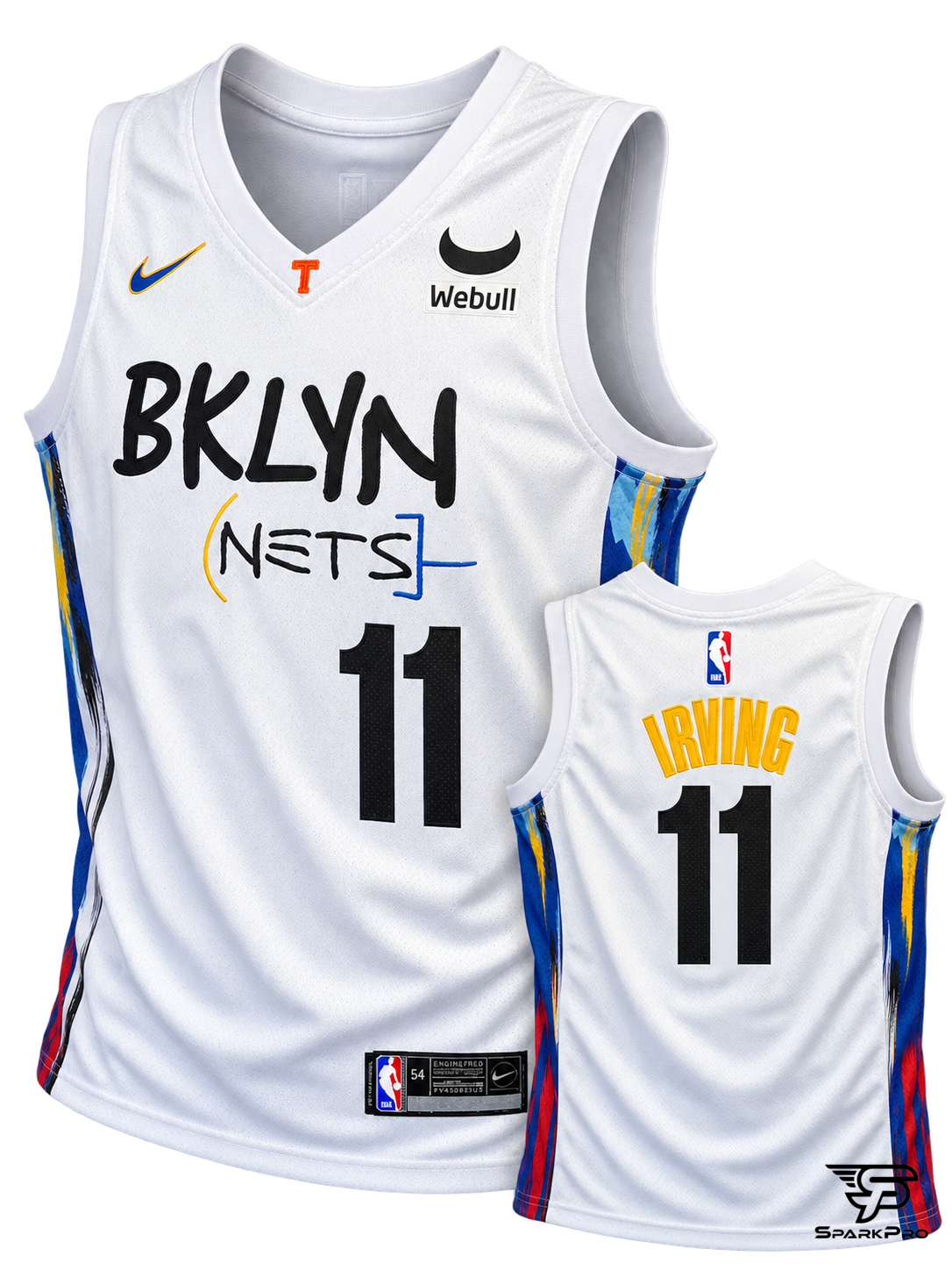 Camiseta Brooklyn Nets Irving #11 Nike Blanco - Imagen Principal Camiseta Brooklyn Nets Irving #11 Nike Blanco Nike Baloncesto Blanco - SparkPro