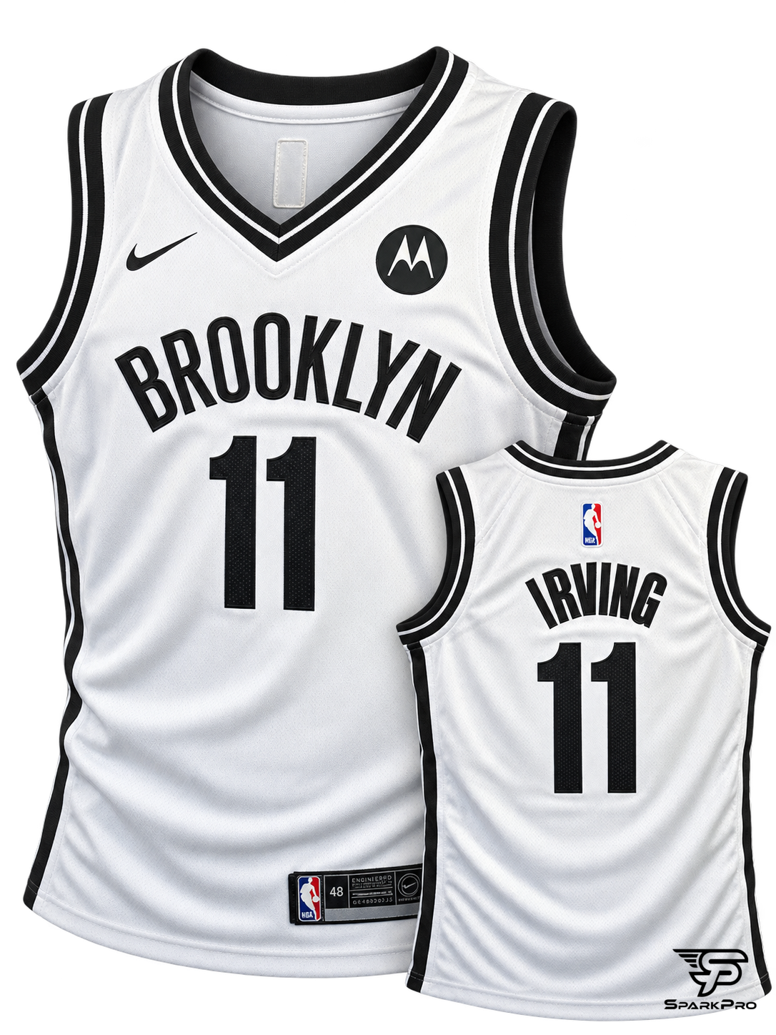 Camiseta Brooklyn Nets Kyrie Irving #11 Nike Blanco - Imagen Principal Camiseta Brooklyn Nets Kyrie Irving #11 Nike Blanco Nike Baloncesto Blanco - SparkPro