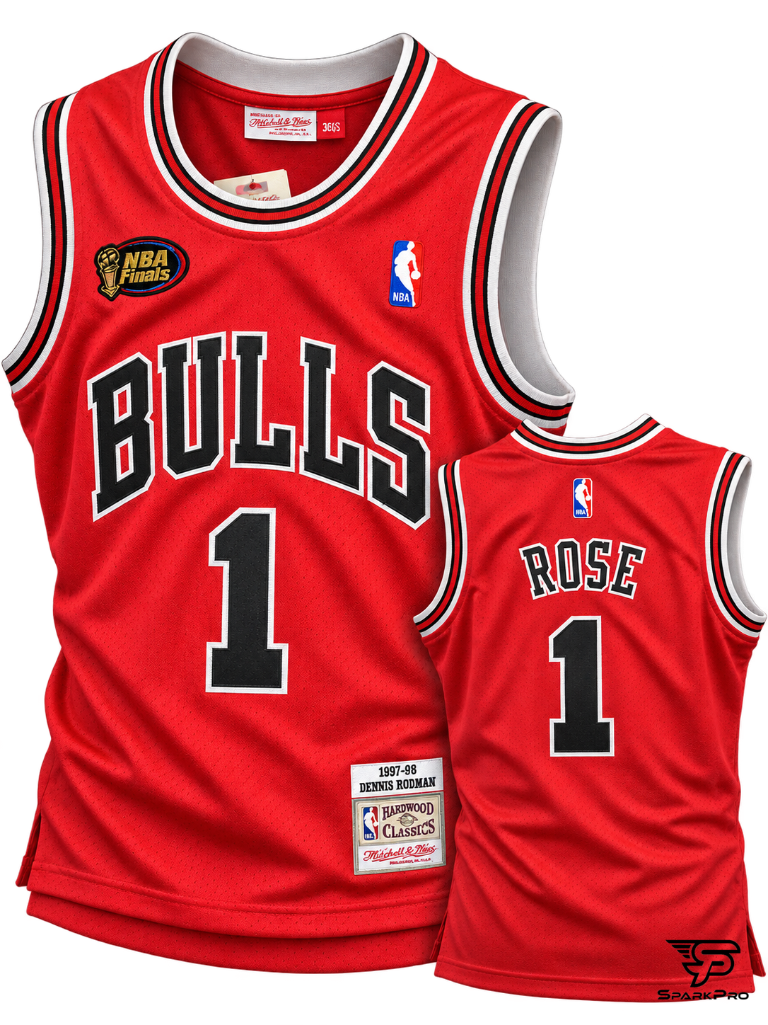 Camiseta Bulls Rose #1 Nike Rojo - Imagen Principal Camiseta Bulls Rose #1 Nike Rojo Nike Baloncesto Rojo - SparkPro