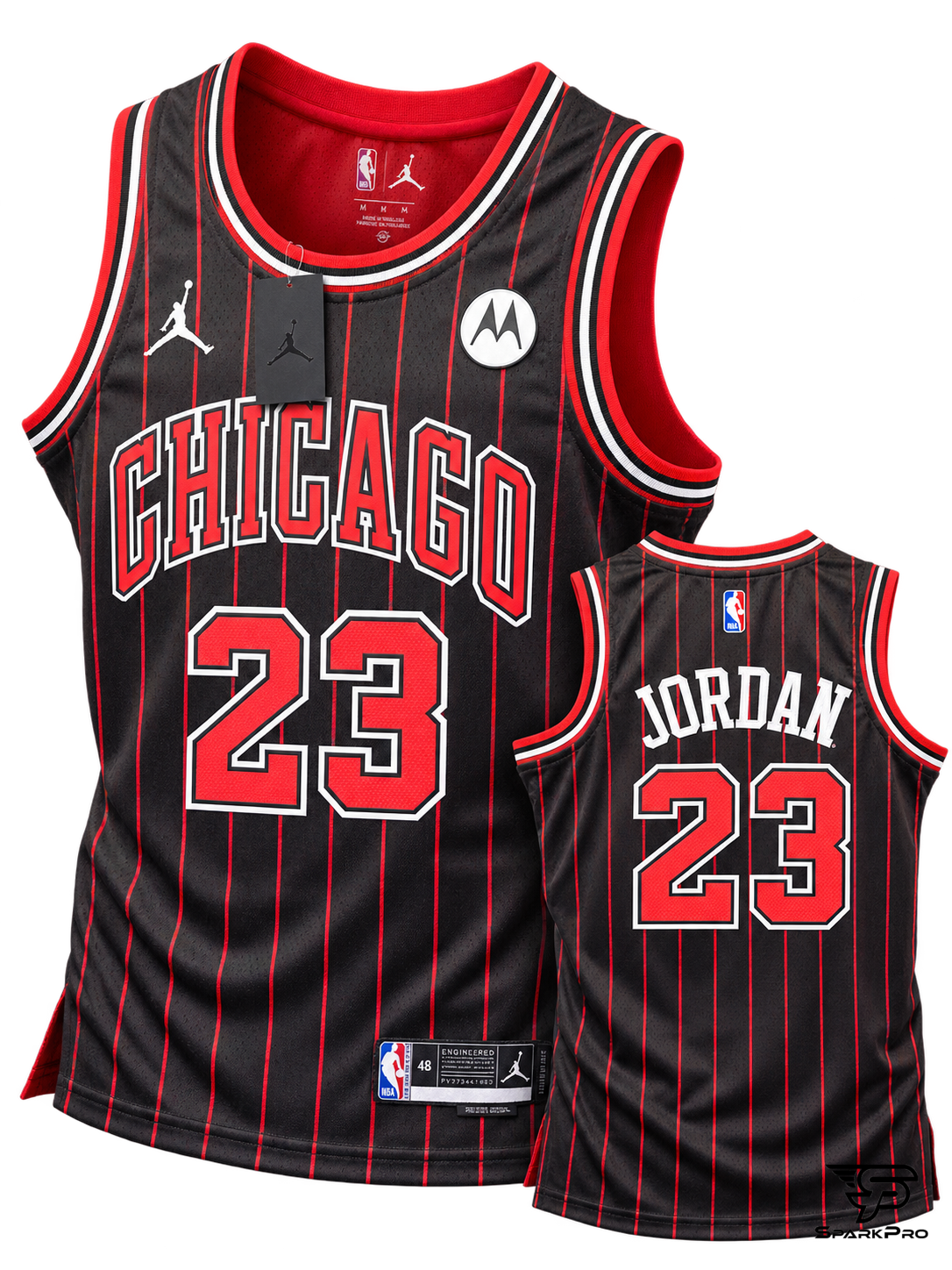 Camiseta Chicago Bulls Jordan #23 Negro - Imagen Principal Camiseta Chicago Bulls Jordan #23 Negro Jordan Baloncesto Negro - SparkPro
