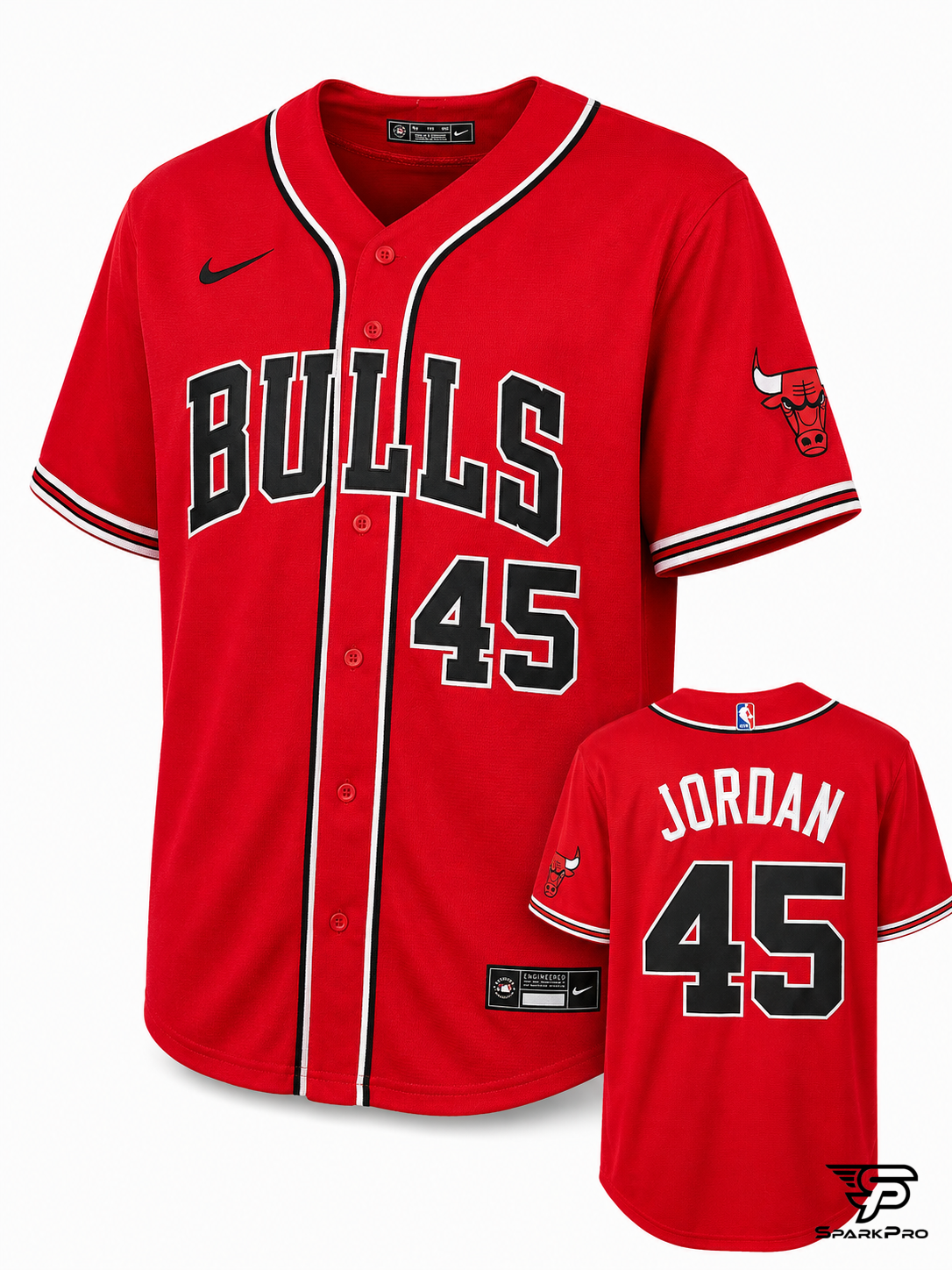 Camiseta Chicago Bulls Jordan #45 Nike Rojo - Imagen Principal