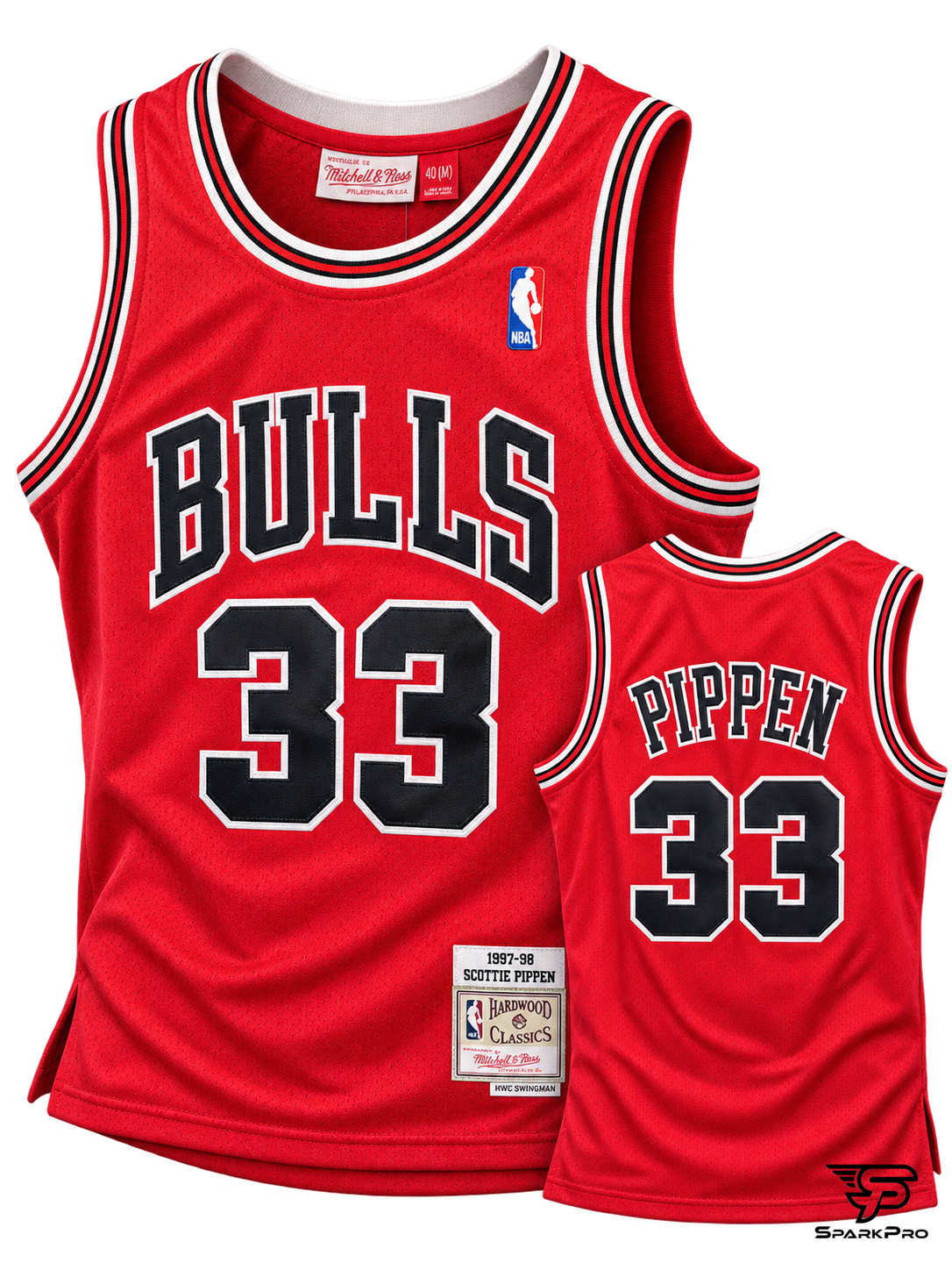 Camiseta Chicago Bulls Scottie Pippen #33 Mitchell & Ness Rojo - Imagen Principal Camiseta Chicago Bulls Scottie Pippen #33 Mitchell & Ness Rojo Mitchell & Ness Baloncesto Rojo - SparkPro