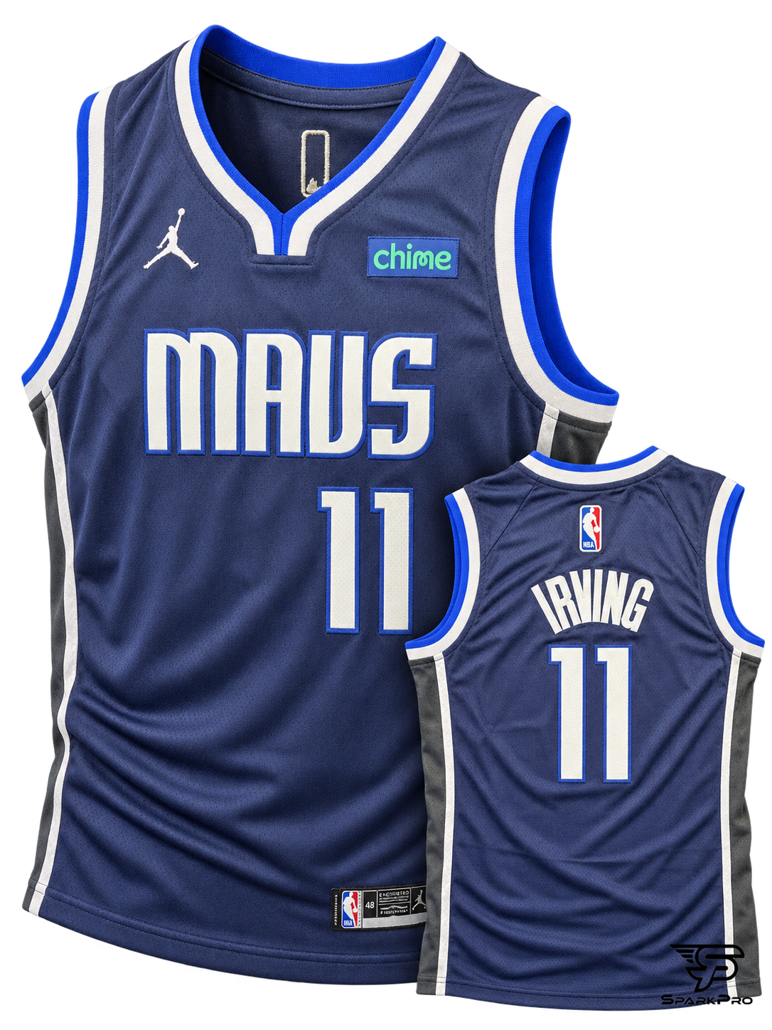 Camiseta Dallas Mavericks Irving #11 Jordan Azul - Imagen Principal Camiseta Dallas Mavericks Irving #11 Jordan Azul Jordan Baloncesto Azul - SparkPro