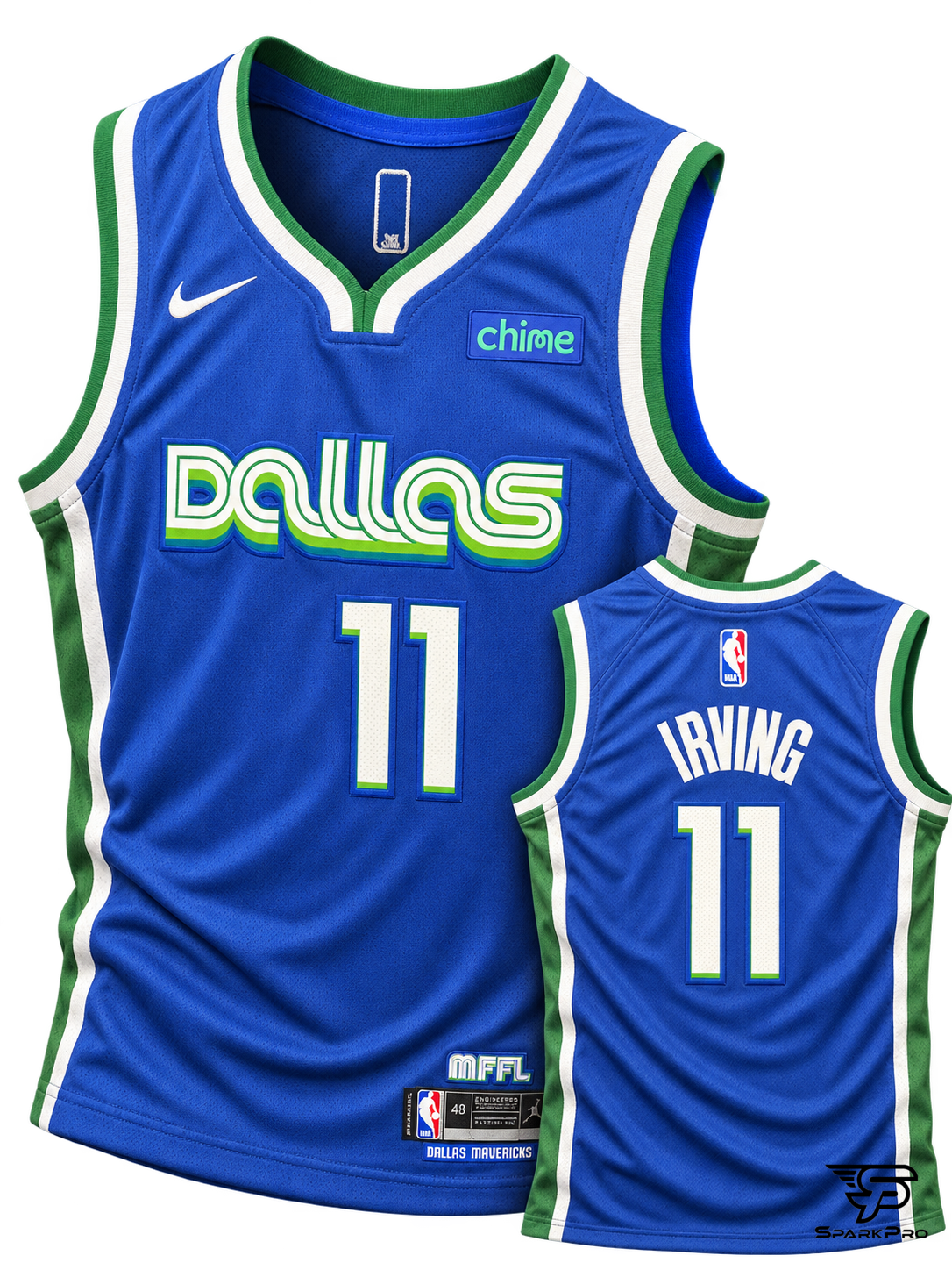 Camiseta Dallas Mavericks Irving #11 Nike Azul - Imagen Principal Camiseta Dallas Mavericks Irving #11 Nike Azul Nike Baloncesto Azul - SparkPro