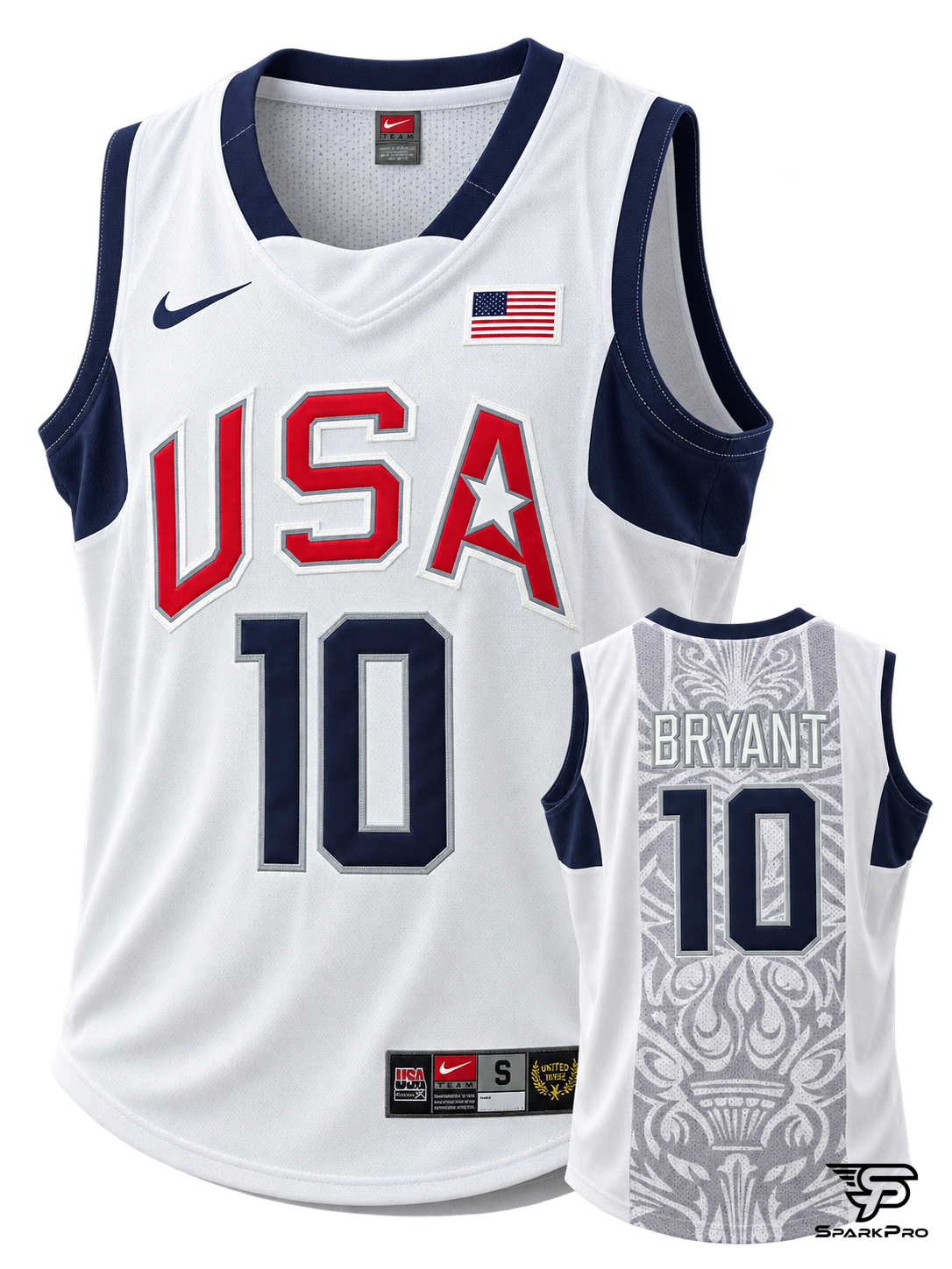 Camiseta Estados Unidos Bryant #10 Nike Blanco - Imagen Principal Camiseta Estados Unidos Bryant #10 Nike Blanco Nike Baloncesto Blanco - SparkPro