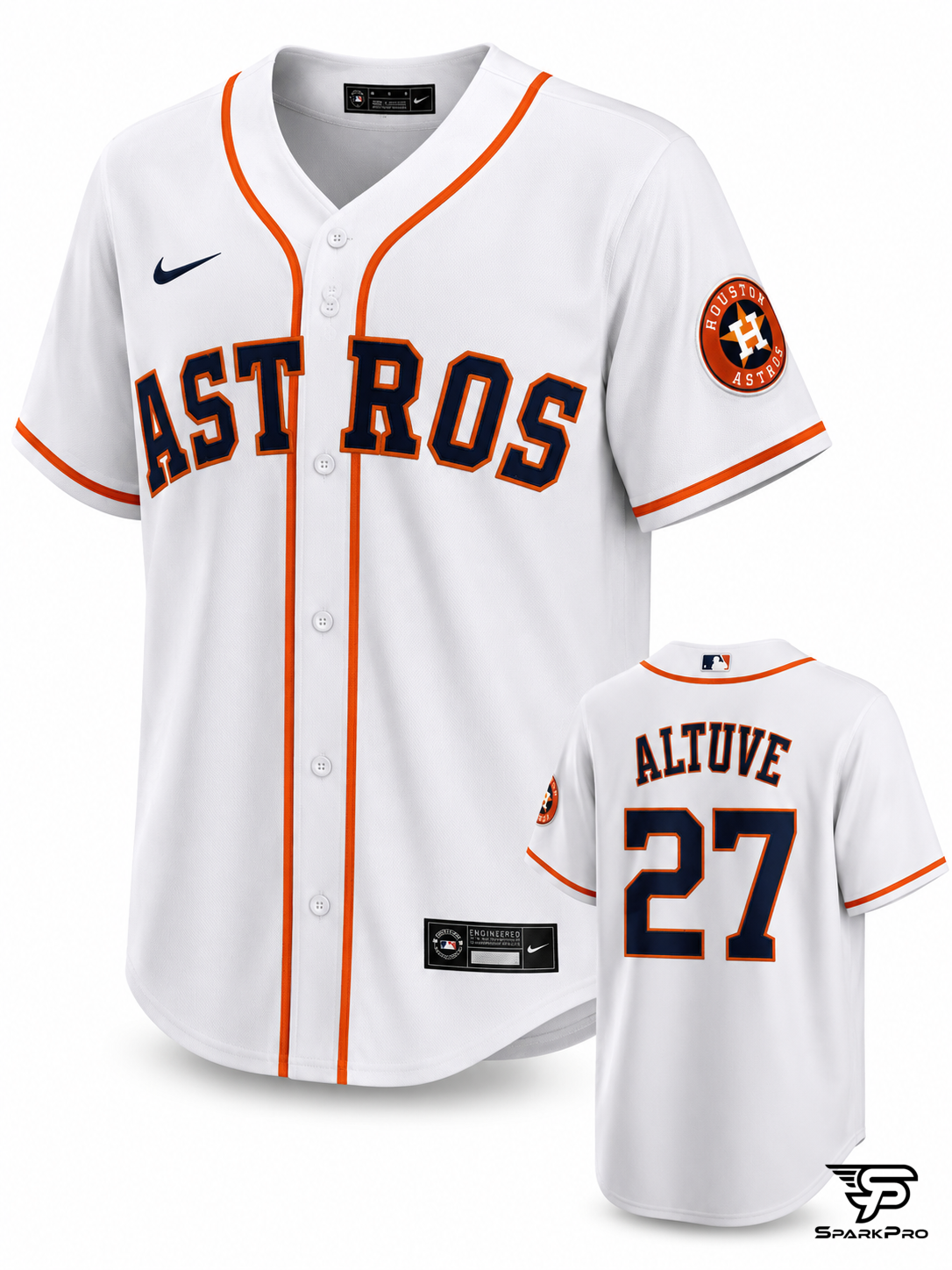 Camiseta Houston Astros Altuve #27 Nike Blanco - Imagen Principal