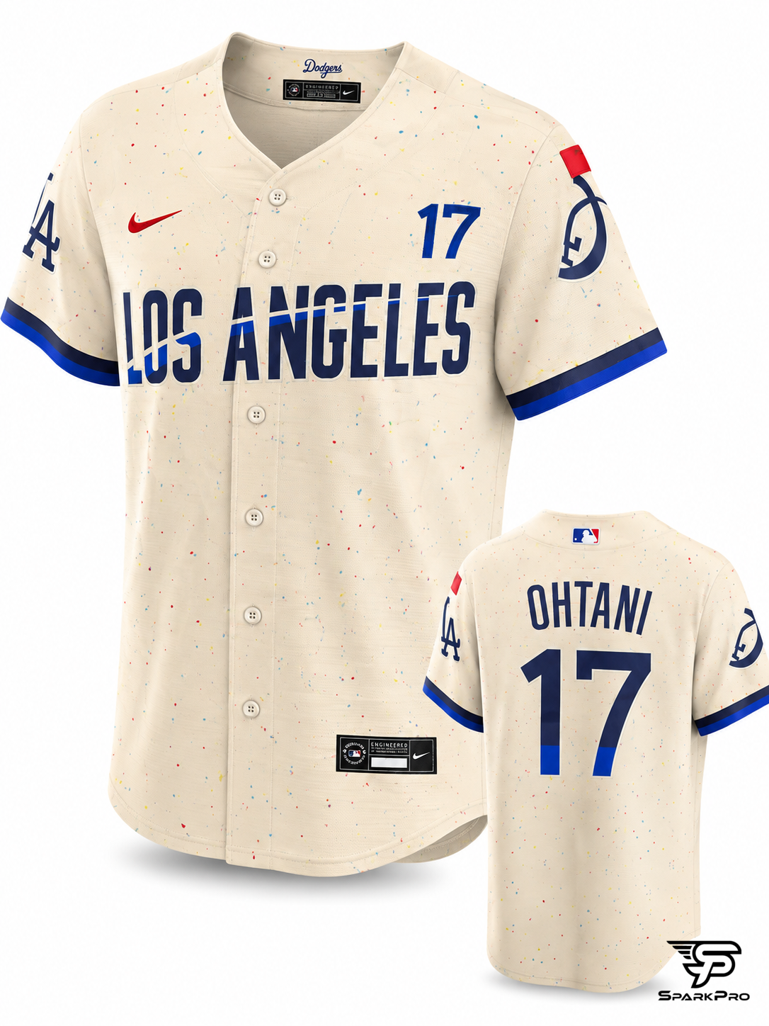 Camiseta Los Angeles Dodgers Ohtani #17 Nike Blanco - Imagen Principal