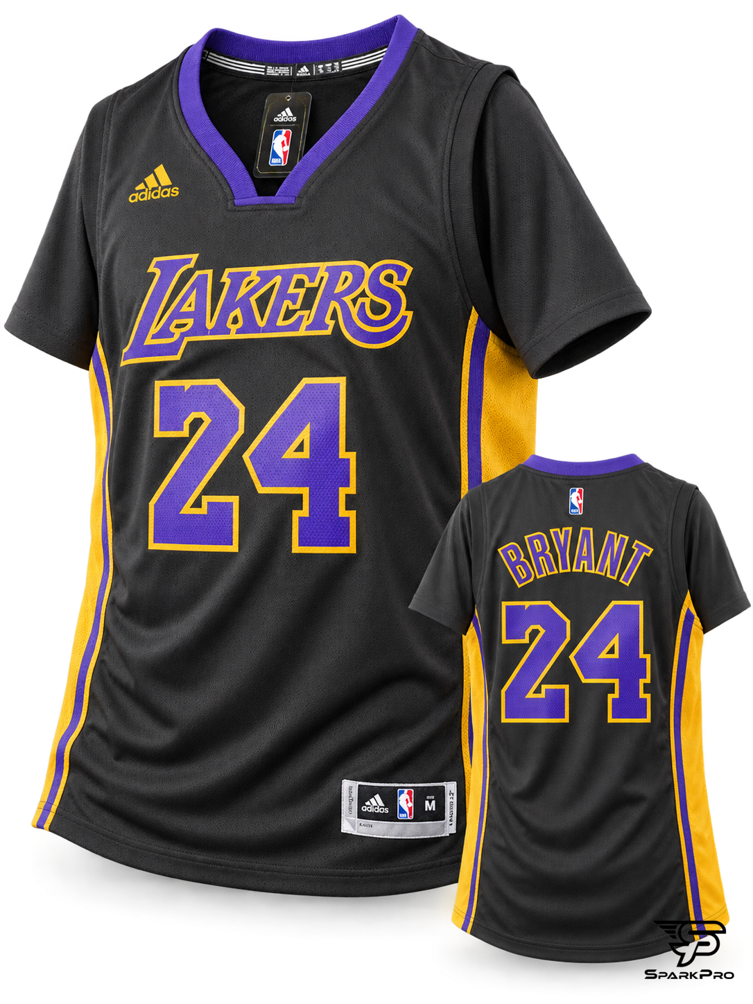 Camiseta Los Angeles Lakers Bryant #24 Adidas Negro - Imagen Principal Camiseta Los Angeles Lakers Bryant #24 Adidas Negro Adidas Baloncesto Negro - SparkPro