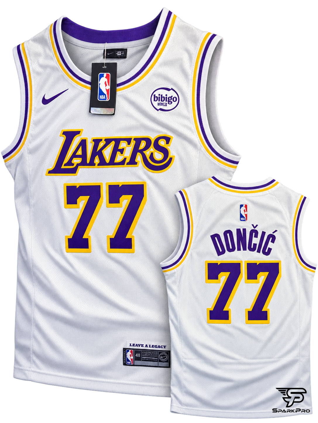 Camiseta Los Angeles Lakers Doni #77 Nike Blanco - Imagen Principal Camiseta Los Angeles Lakers Doni #77 Nike Blanco Nike Baloncesto Blanco - SparkPro