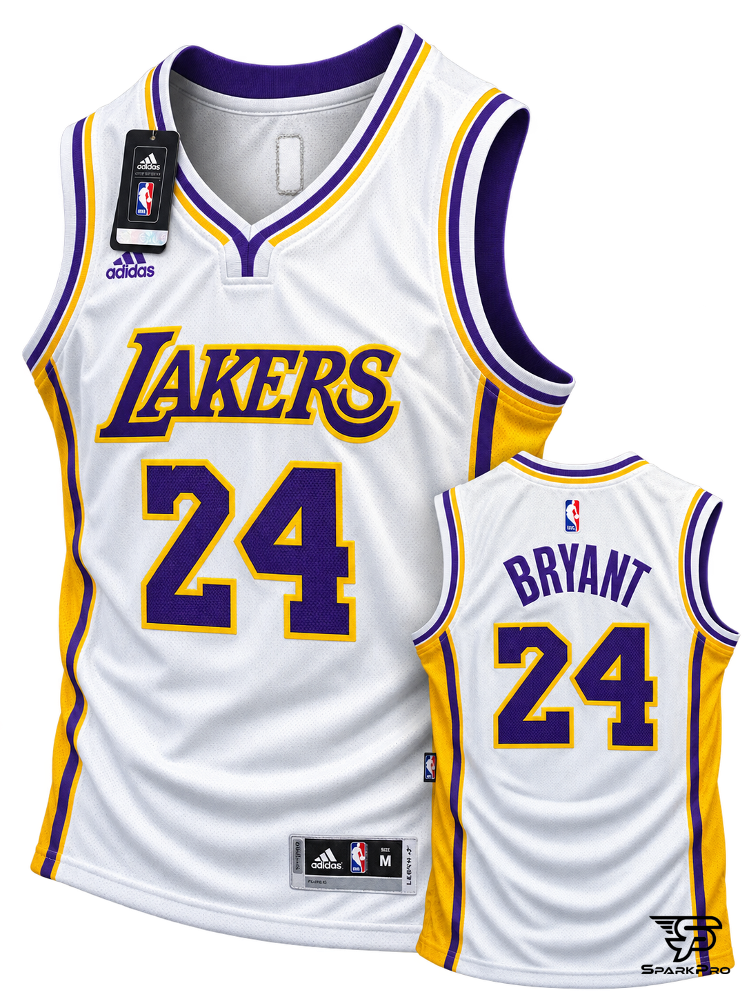 Camiseta Los Angeles Lakers Kobe Bryant #24 Adidas Blanco - Imagen Principal Camiseta Los Angeles Lakers Kobe Bryant #24 Adidas Blanco Adidas VERSION_ADIDAS Baloncesto Blanco - SparkPro