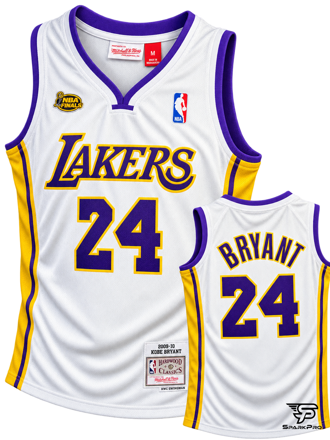 Camiseta Los Angeles Lakers Kobe Bryant #24 Mitchell & Ness Blanco - Imagen Principal Camiseta Los Angeles Lakers Kobe Bryant #24 Mitchell & Ness Blanco Mitchell & Ness VERSION_RETRO Baloncesto Blanco - SparkPro
