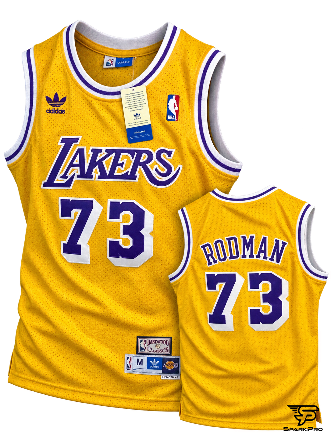 Camiseta Los Angeles Lakers Rodman #73 Adidas Amarillo - Imagen Principal Camiseta Los Angeles Lakers Rodman #73 Adidas Amarillo Adidas Baloncesto Amarillo - SparkPro