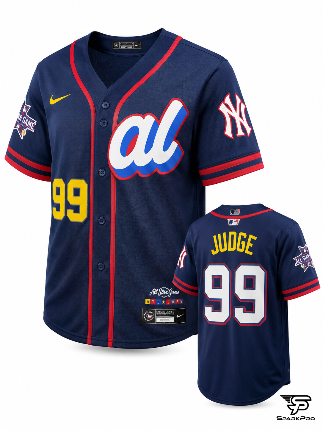 Camiseta New York Yankees Judge #99 Nike Azul - Imagen Principal