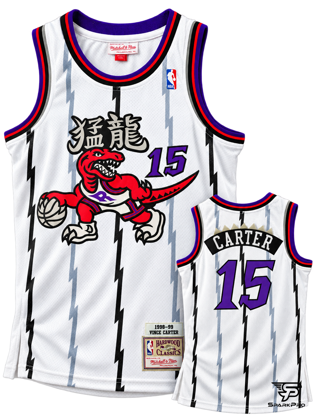Camiseta Toronto Raptors Vince Carter #15 Mitchell & Ness Throwback Blanco - Imagen Principal Camiseta Toronto Raptors Vince Carter #15 Mitchell & Ness Throwback Blanco Mitchell & Ness Baloncesto Blanco - SparkPro