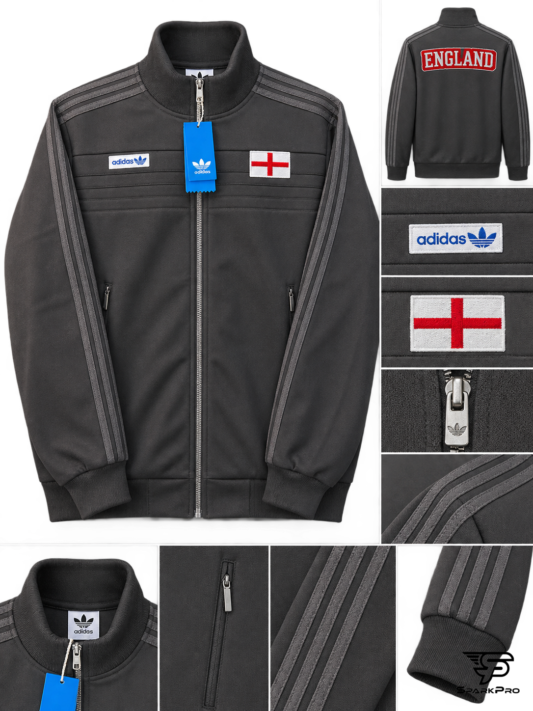 Casaca England Adidas Negro - Imagen Principal