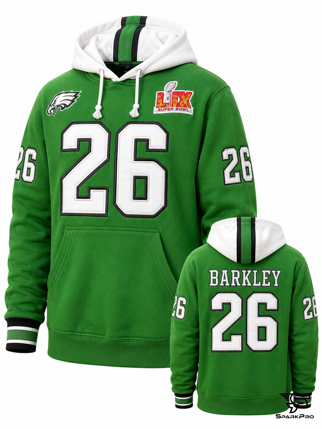 Sudadera Con Capucha Philadelphia Eagles Barkley #26 Verde - Imagen Principal